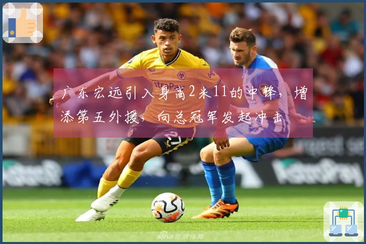 广东宏远引入身高2米11的中锋，增添第五外援，向总冠军发起冲击
